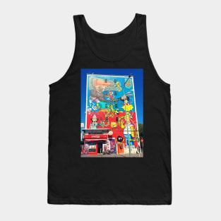 Morocco Street Art, Casablanca City Graffiti In Morocco Tank Top